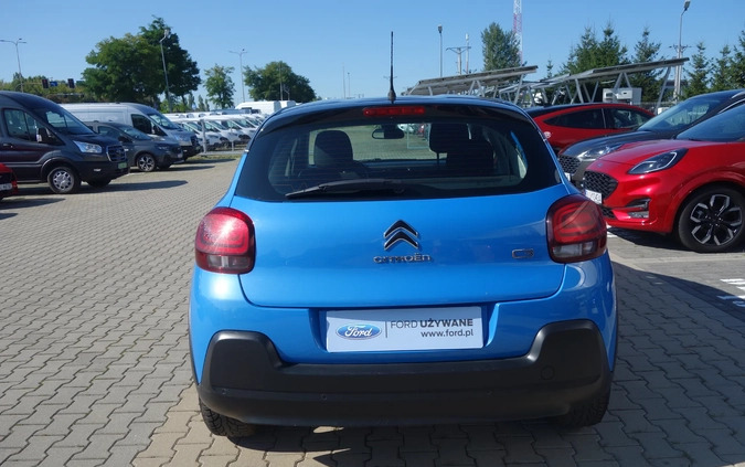 Citroen C3 cena 46900 przebieg: 80145, rok produkcji 2019 z Piła małe 379